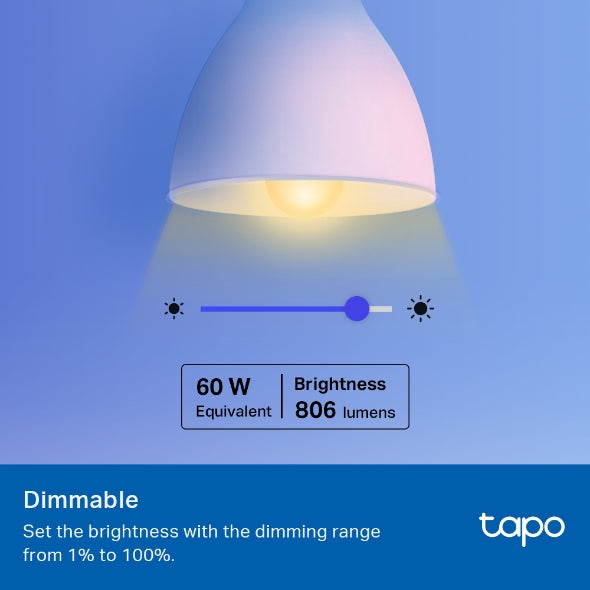 Tapo | B22 Smart WiFi Multicolour Lightbulb (2-Pack) | Connect It Ireland