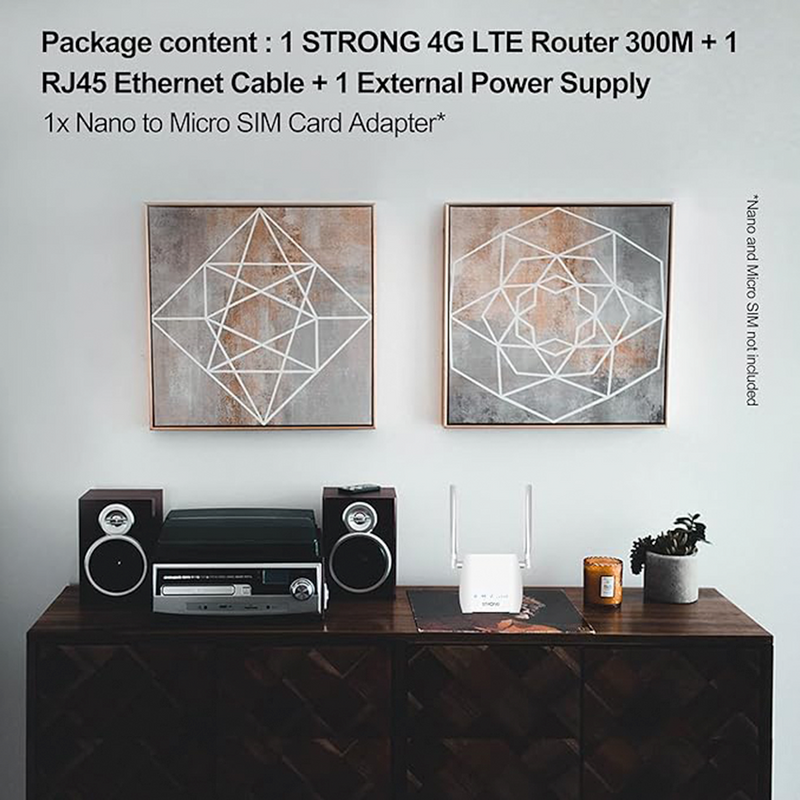 STRONG 4G LTE Mini Router | 4GROUTER300MUK | Connect It Ireland