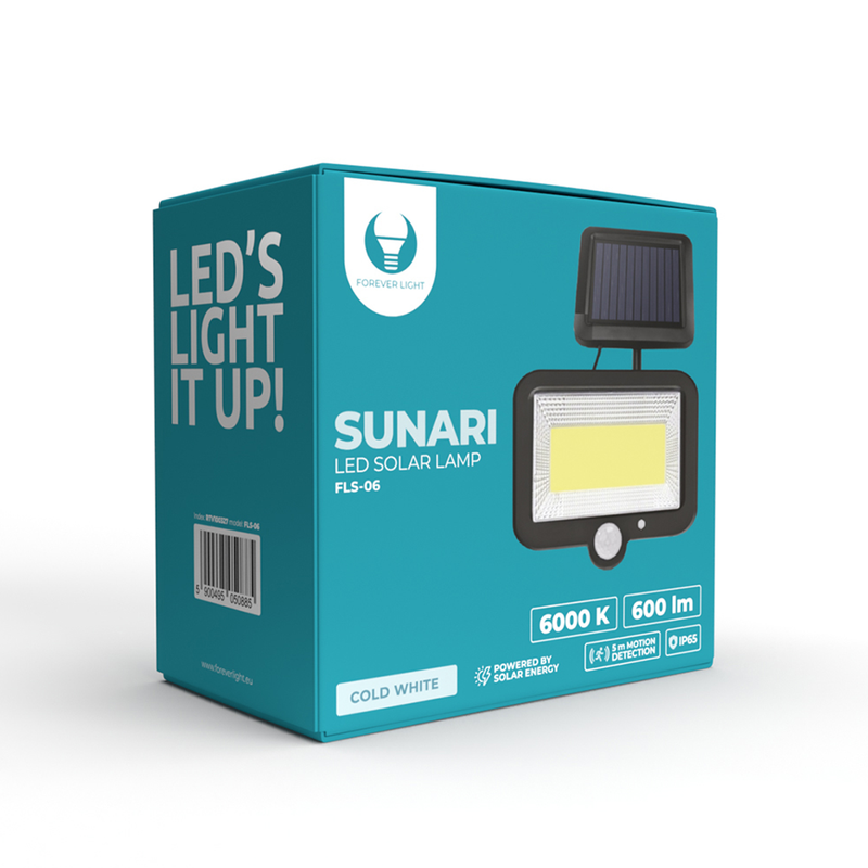 SUNARI Outdoor Solar Light | LED Lamp with Separate Solar Panel | Connect It Ireland