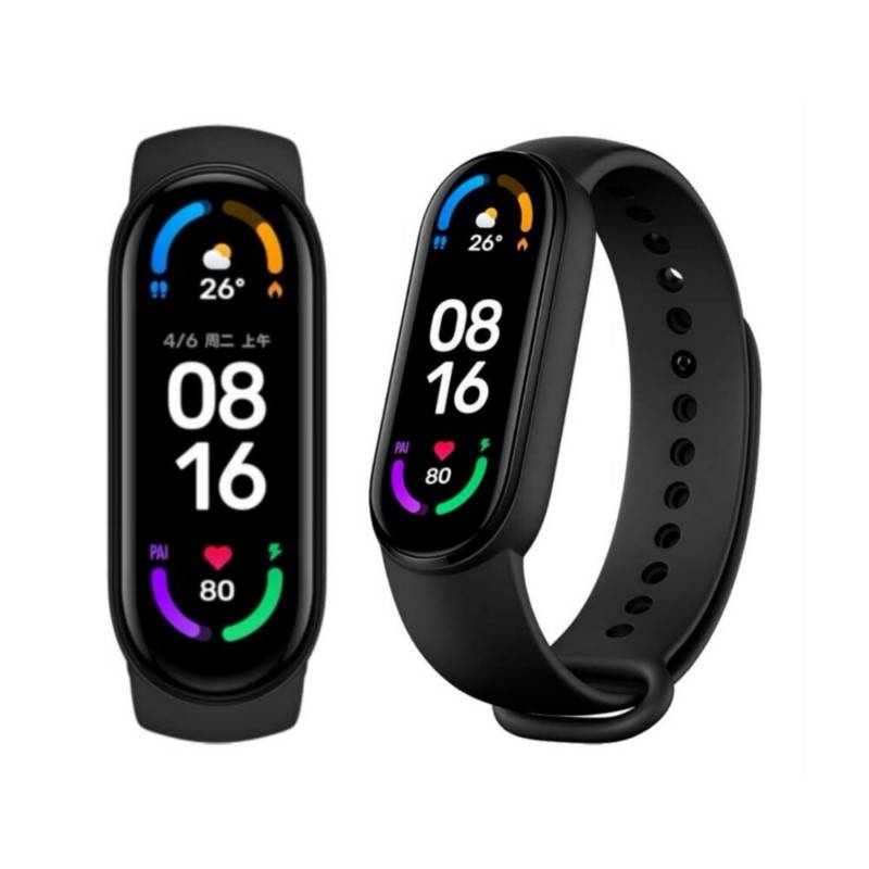 Xiaomi | Mi Smart Band 6 Activity Tracker | Black front and side view