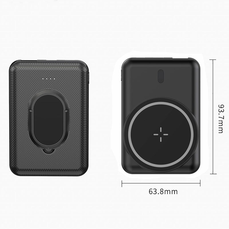 4Smarts Wireless 5000mAh Power Bank MagSafe Compatible | Black | Connect It Ireland