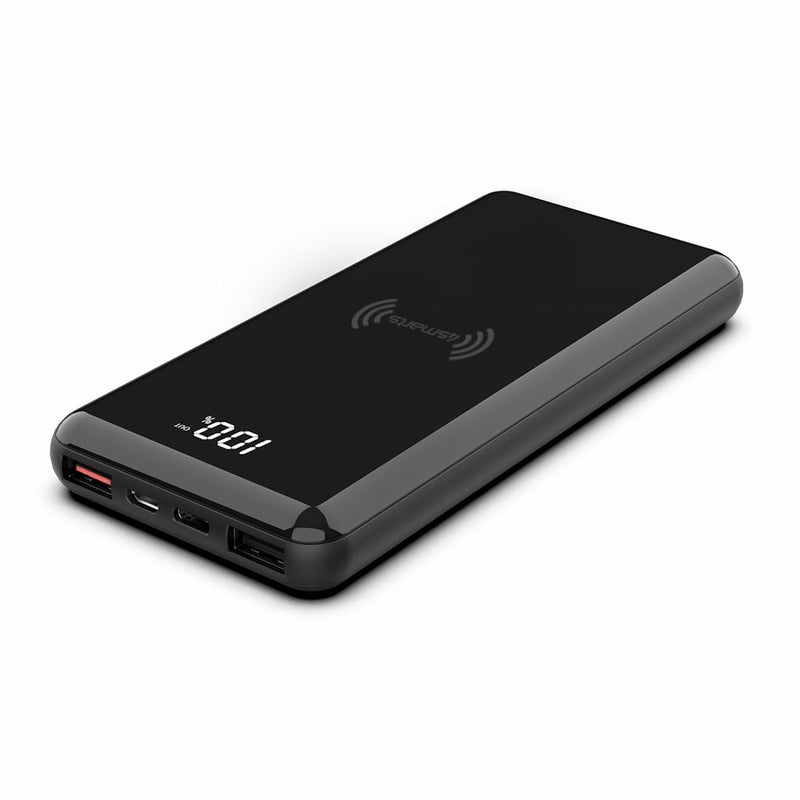 4Smarts Wireless 10,000mAh Power Bank VoltHub Ultimate 2 with Quick Charge | Black | Connect It Ireland