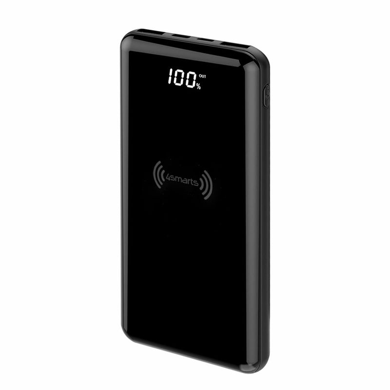 4Smarts Wireless 10,000mAh Power Bank VoltHub Ultimate 2 with Quick Charge | Black | Connect It Ireland