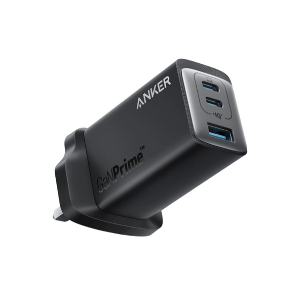 Anker 735 3 Port Charger (GaNPrime 65W) USB-C & USB-A | Black | Connect It Ireland