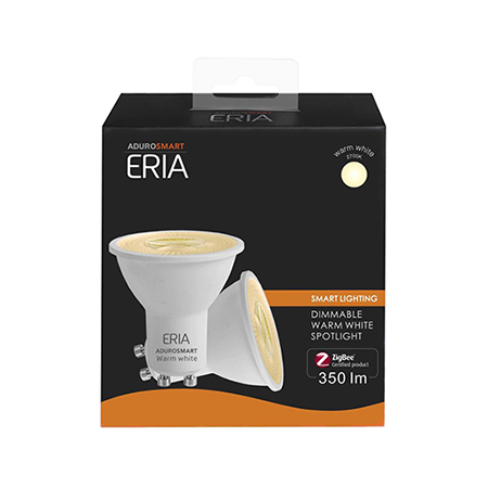 ERIA 6W | Twin Pack: Smart Dimmable Warm White GU10 Spotlight Bulb
