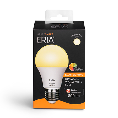 ERIA A60 9W  |  Smart Dimmable Warm White E27 Light Bulb box