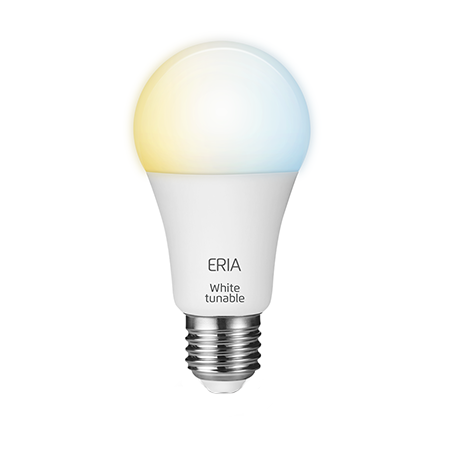 ERIA A60 9W  |  Smart Tunable Dimmable White E27 Light Bulb