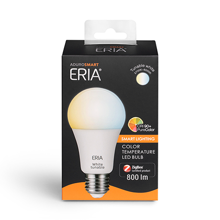 ERIA A60 9W  |  Smart Tunable Dimmable White E27 Light Bulb box