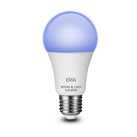 ERIA A60 9W | Smart White and Colour Tunable E27 Light Bulb