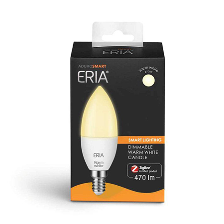 ERIA C40 6W | Smart Dimmable Warm White E14 Candle Light Bulb box