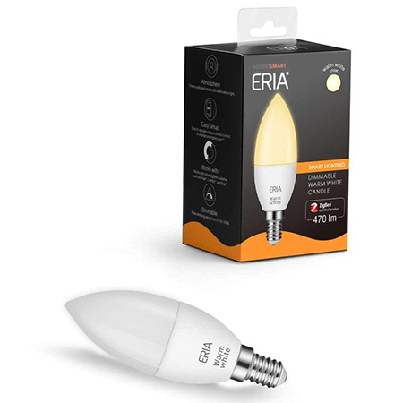 ERIA C40 6W | Smart Dimmable Warm White E14 Candle Light Bulb with box