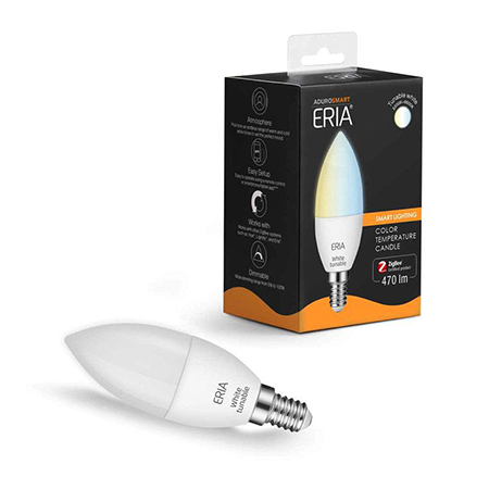 ERIA C40 6W  |  Smart Tunable Dimmable White E14 Candle Light Bulb with box