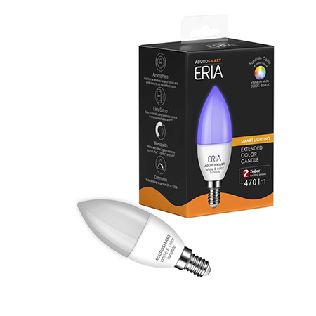 ERIA C40 6W |  Smart White and Colour Tunable E14 Candle Light Bulb with box