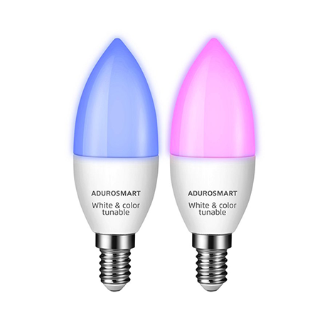 ERIA C40 6W | Twin Pack: Smart White and Colour Tunable E14 Candle Light Bulb