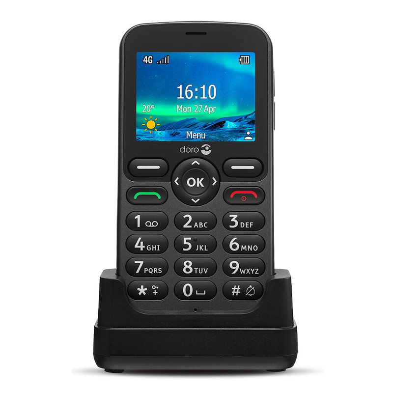 Doro 5860 Easy-to-Use 4G Mobile Phone | Black | Connect It Ireland