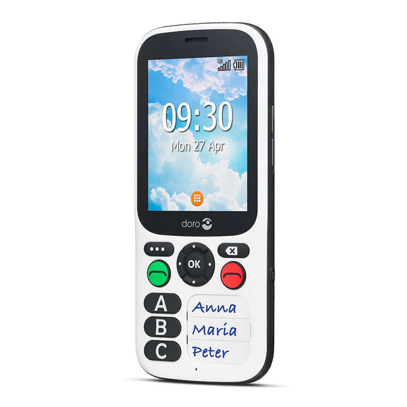 Doro 780X The Easiest-to-Use Mobile Phone | White/ Black | Connect It Ireland