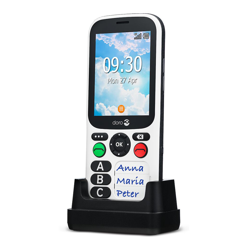 Doro 780X The Easiest-to-Use Mobile Phone | White/ Black | Connect It Ireland