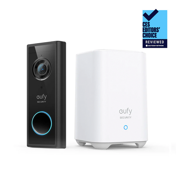 Eufy Video Doorbell 2K (Battery-Powered) with HomeBase 2 | E82101W4